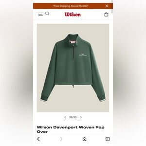 Wilson — Davenport Quarter Zip Sweatshirt